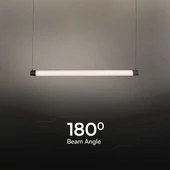 V-TAC Designer függesztett 10W LED lámpa, fekete és fehér, meleg fehér - SKU 23382