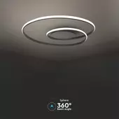 Kép 5/7 - V-TAC dimmelhető 48W mennyezeti designer lámpa, fehér házzal, meleg fehér - SKU 14990