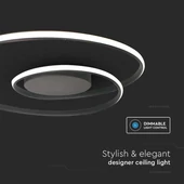 V-TAC dimmelhető 48W mennyezeti designer lámpa, fehér házzal, természetes fehér - SKU 14991