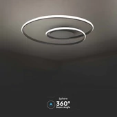 V-TAC dimmelhető 48W mennyezeti designer lámpa, fehér házzal, természetes fehér - SKU 14991