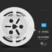 V-TAC dimmelhető LED szalag szett mozgásérzékelővel  SMD 2835, 30 db/m meleg fehér - SKU 2550