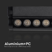 Kép 8/11 - V-TAC dönthető 12W spot LED lámpatest Slim 48V mágneses sínhez, természetes fehér - SKU 10260