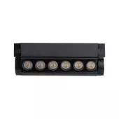 Kép 2/11 - V-TAC dönthető 5W spot LED lámpatest Slim 48V mágneses sínhez, hideg fehér - SKU 10259