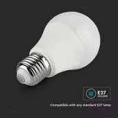 Kép 7/9 - V-TAC E27 okos A60 LED égő 11W RGB+CCT - SKU 212752