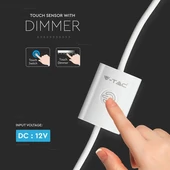 V-TAC érintőkapcsolós dimmer LED szalaghoz - SKU 2556