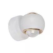 Kép 1/7 - V-TAC fali kétirányú 10W beltéri LED lámpa, fehér házzal, meleg fehér - SKU 23008