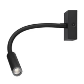V-TAC fali LED COB állítható olvasólámpa fekete 3W meleg fehér - SKU 211485