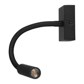 V-TAC fali LED COB állítható olvasólámpa fekete 3W meleg fehér - SKU 211485