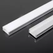 Kép 1/3 - V-TAC falon kívüli alumínium LED szalag profil fehér fedlappal 2m - SKU 10321