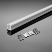 Kép 1/5 - V-TAC falon kívüli fehér színű alumínium LED szalag profil, fehér fedlappal 2m - SKU 3366
