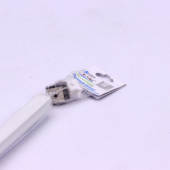 Kép 4/5 - V-TAC falon kívüli fehér színű alumínium LED szalag profil, fehér fedlappal 2m - SKU 3366