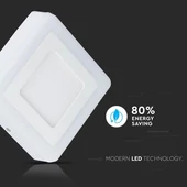 V-TAC falon kívüli mennyezeti szögletes LED panel 15W természetes fehér - SKU 4926