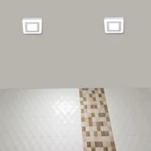 V-TAC falon kívüli mennyezeti szögletes LED panel 8W hideg fehér - SKU 4924