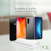 V-TAC fehér 10000mAh powerbank, Power Delivery, gyorstöltéssel, Type-C kábellel - SKU 7834