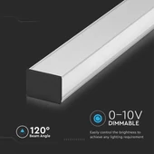 V-TAC fehér függeszthető, dimmelhető lineáris LED lámpa 120cm 40W természetes fehér - SKU 21383