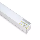 Kép 2/10 - V-TAC fehér mennyezetre függeszthető lineáris LED lámpa 120cm 40W hideg fehér - SKU 21602