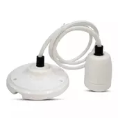 Kép 1/8 - V-TAC fehér porcelán függeszték E27 foglalattal - SKU 3803