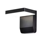 Kép 1/6 - V-TAC fekete fali fix kültéri 17W LED lámpatest, meleg fehér - SKU 2944
