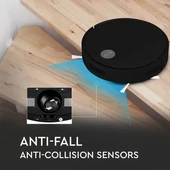 V-TAC fekete robotporszívó, távirányítóval - SKU 8659