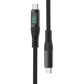 Kép 1/8 - V-TAC fekete Type-C 1m Power Delivery hálózati kábel, max. 100W, kijelzővel - SKU 7746