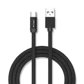 Kép 1/7 - V-TAC fekete, USB - Type-C 1m hálózati kábel - SKU 8498