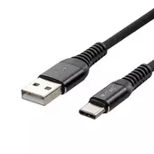Kép 1/6 - V-TAC fekete, USB - Type-C 1m hálózati kábel - SKU 8632