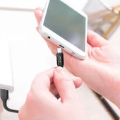 V-TAC fekete, USB - Type-C 1m hálózati kábel - SKU 8632