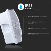 V-TAC felületre szerelhető LED-es EXIT lámpa IP65 4W - SKU 838