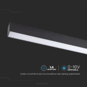 Kép 4/10 - V-TAC felületre szerelhető lineáris fényerőszabályozható LED lámpa 40W, hideg fehér - 20464