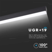 Kép 6/10 - V-TAC felületre szerelhető lineáris fényerőszabályozható LED lámpa 40W, hideg fehér - 20464