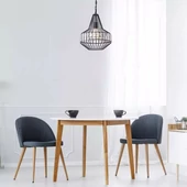 V-TAC fém+kristály csillár, függeszték E27 foglalattal - SKU 3955