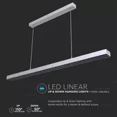 Kép 3/10 - V-TAC függeszthető dimmelhető lineáris LED lámpa UGR&lt;6 118cm 60W természetes fehér - SKU 607