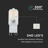 V-TAC G9 LED égő 230V 2,5W hideg fehér - SKU 245