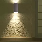 Kép 3/5 - V-TAC G9 LED falon kívüli kétirányú lámpatest, világosszürke beton - SKU 8697