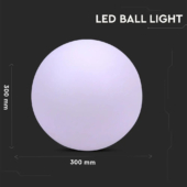 Kép 2/10 - V-TAC gömb alakú RGB színváltós akkus LED dekoráció - SKU 40161