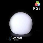 Kép 4/10 - V-TAC gömb alakú RGB színváltós akkus LED dekoráció - SKU 40201