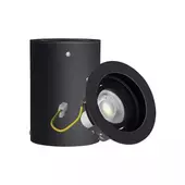 Kép 5/6 - V-TAC GU10 LED falon kívüli fekete lámpatest - SKU 3628