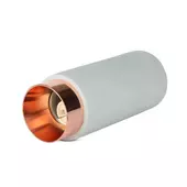Kép 5/10 - V-TAC GU10 LED falon kívüli lámpatest, szürke+rózsaarany - SKU 3137