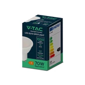 V-TAC GU10 LED spot égő 10W hideg fehér 100° - SKU 218801