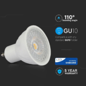 Kép 4/7 - V-TAC GU10 LED spot égő 6.5W meleg fehér 110° - SKU 192