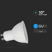 V-TAC GU10 LED spot égő 6W természetes fehér 10° - SKU 21200271