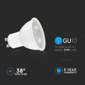 Kép 6/6 - V-TAC GU10 LED spot égő 7.5W meleg fehér 38° - SKU 21875