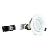 Kép 2/15 - V-TAC GU10 LED spot égő fehér kerettel 3 db/csomag 5W hideg fehér 110° - SKU 8883