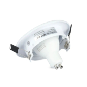 Kép 9/15 - V-TAC GU10 LED spot égő fehér kerettel 3 db/csomag 5W hideg fehér 110° - SKU 8883