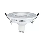 Kép 10/15 - V-TAC GU10 LED spot égő fehér kerettel 3 db/csomag 5W meleg fehér 110° - SKU 8881