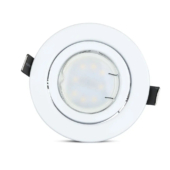 Kép 11/15 - V-TAC GU10 LED spot égő fehér kerettel 3 db/csomag 5W természetes fehér 110° - SKU 8882