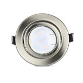 Kép 8/14 - V-TAC GU10 LED spot égő szatén kerettel 3 db/csomag 5W hideg fehér 110° - SKU 8886