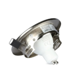 Kép 9/14 - V-TAC GU10 LED spot égő szatén kerettel 3 db/csomag 5W meleg fehér 110° - SKU 8884