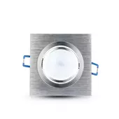 Kép 2/8 - V-TAC GU10 LED spotlámpa keret, alumínium szürke billenthető lámpatest - SKU 3606