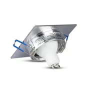 Kép 4/8 - V-TAC GU10 LED spotlámpa keret, alumínium szürke billenthető lámpatest - SKU 3606